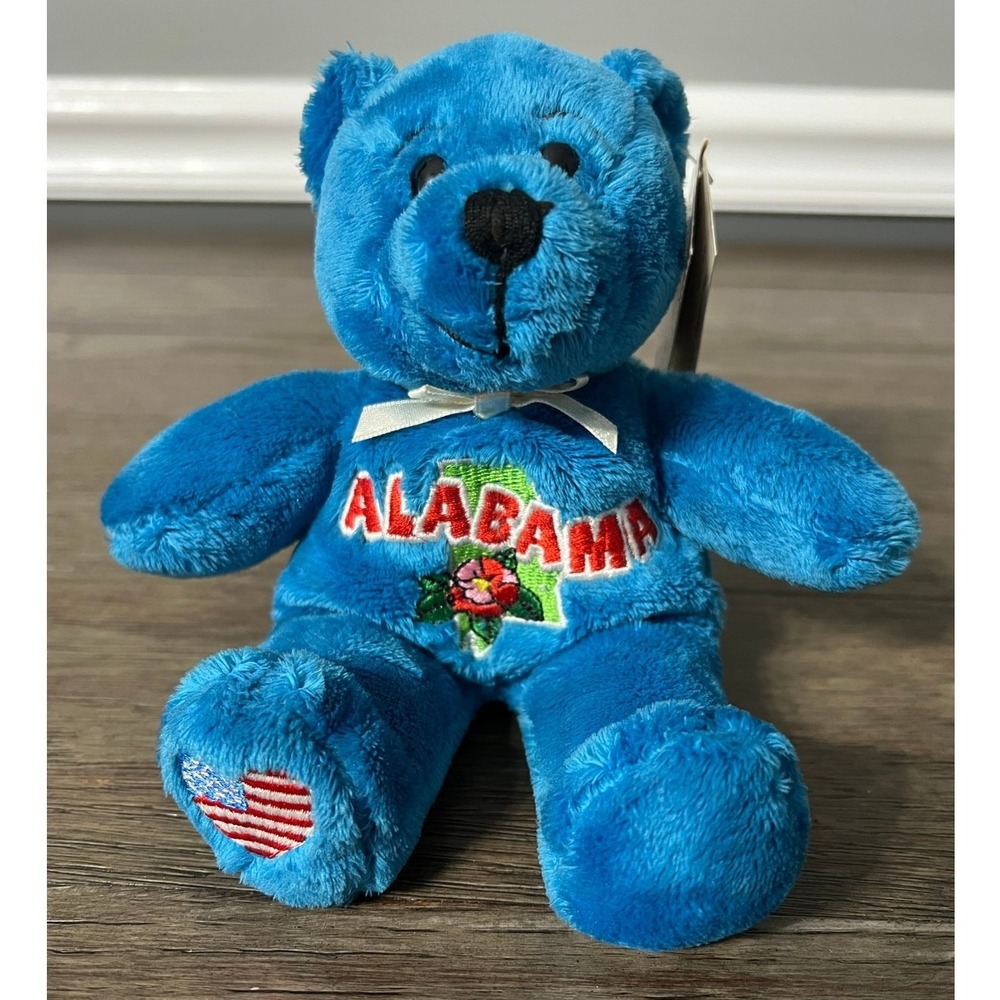Symbolz Blue Alabama State Souvenir Plush Teddy Bear RGU Group With Tags